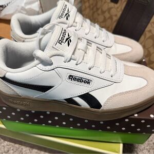 Reebok White and Black Low-Top Athletic Sneakers